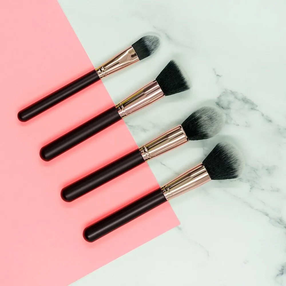 Kit 10 Pincéis Rose Gold — vendido por kit