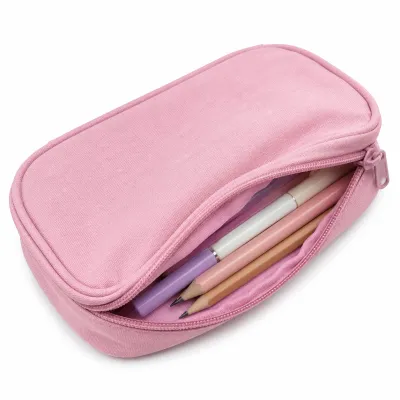 Estojo para lápis rosa, ideal para viagens e uso diário, leve e durável, marca: SODOR