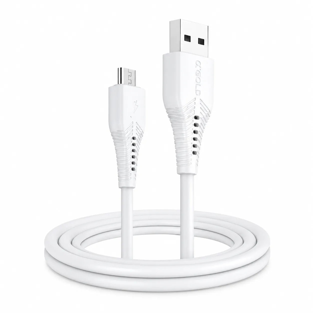 Cabo de carregamento USB Micro α'GOLD CB06-1 USB-V8 1 metro 4.8A rápido