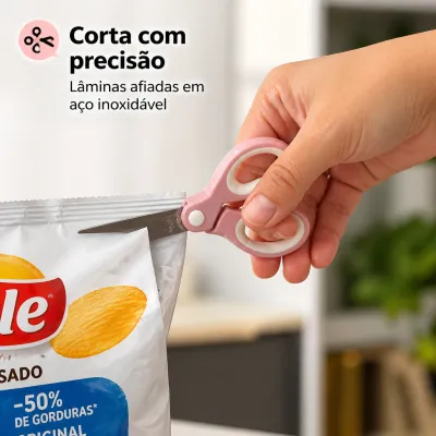 Tesouras de 5 polegadas em várias cores, ideais para artesanato e trabalhos manuais