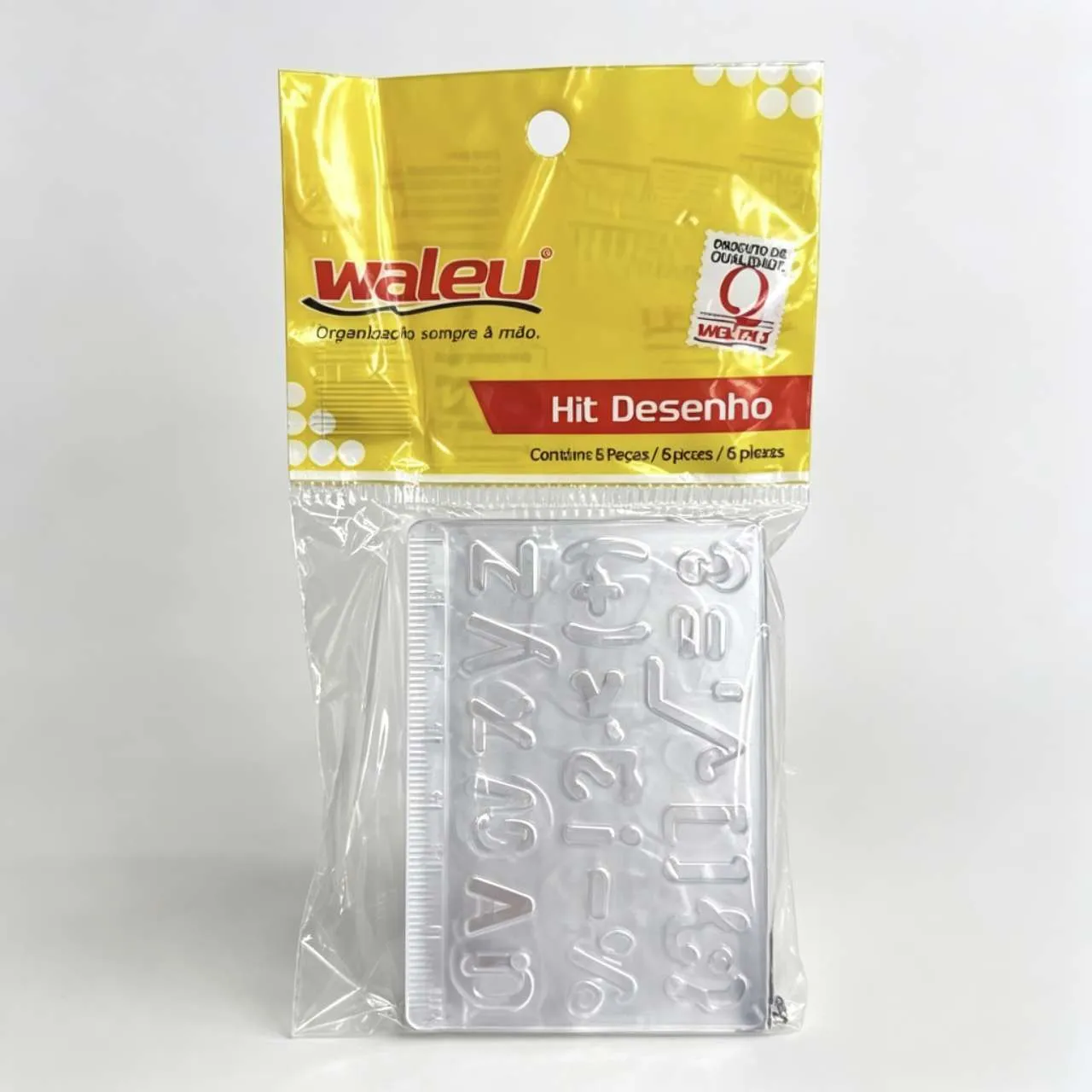 Kit de moldes Waleu para artesanato, plástico transparente, adequado para diversos designs