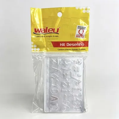 Kit de moldes Waleu para artesanato, plástico transparente, adequado para diversos designs