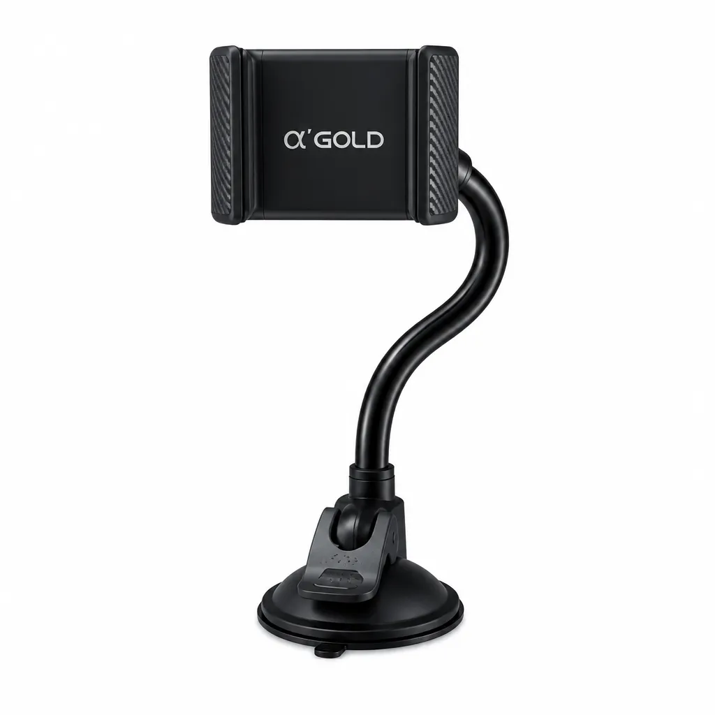 Suporte veicular α GOLD SPC-11, trava automática, rotação 360°, design ajustável