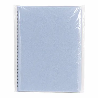 Caderno azul, tamanho A5, ideal para anotações diárias, design simples