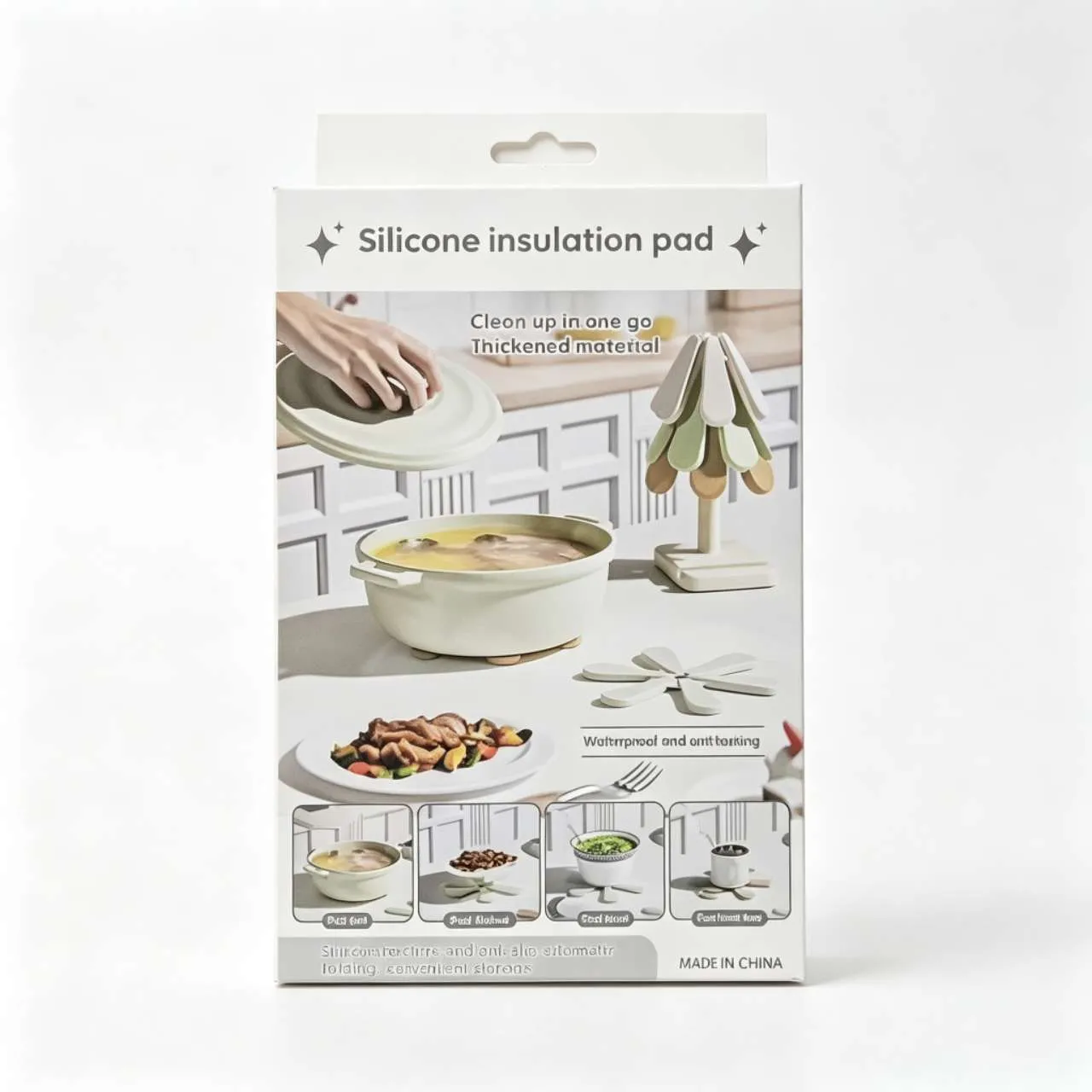 Tapete isolante de silicone, à prova d'água e resistente à sujeira, essencial para a cozinha