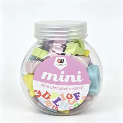 Conjunto de réguas de borracha mini, borracha colorida, ideal para estudantes e escritório
