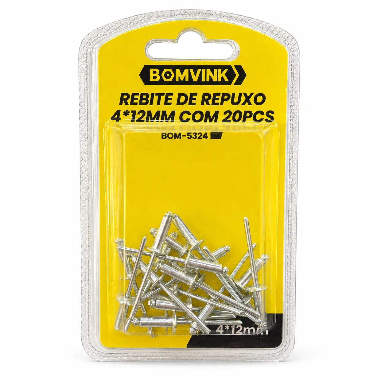 BOMVINK Rebite de Repuxo 12mm com 20 peças