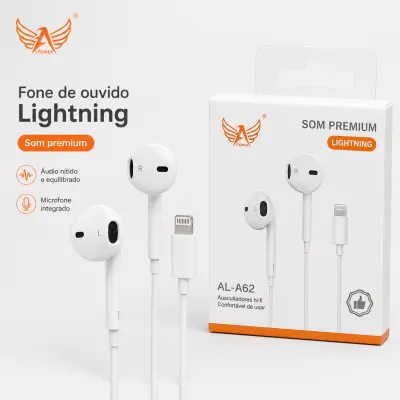 Ltomex AL-A62 Lightning 耳机，Hi-Fi 音质，舒适佩戴，适用于苹果设备