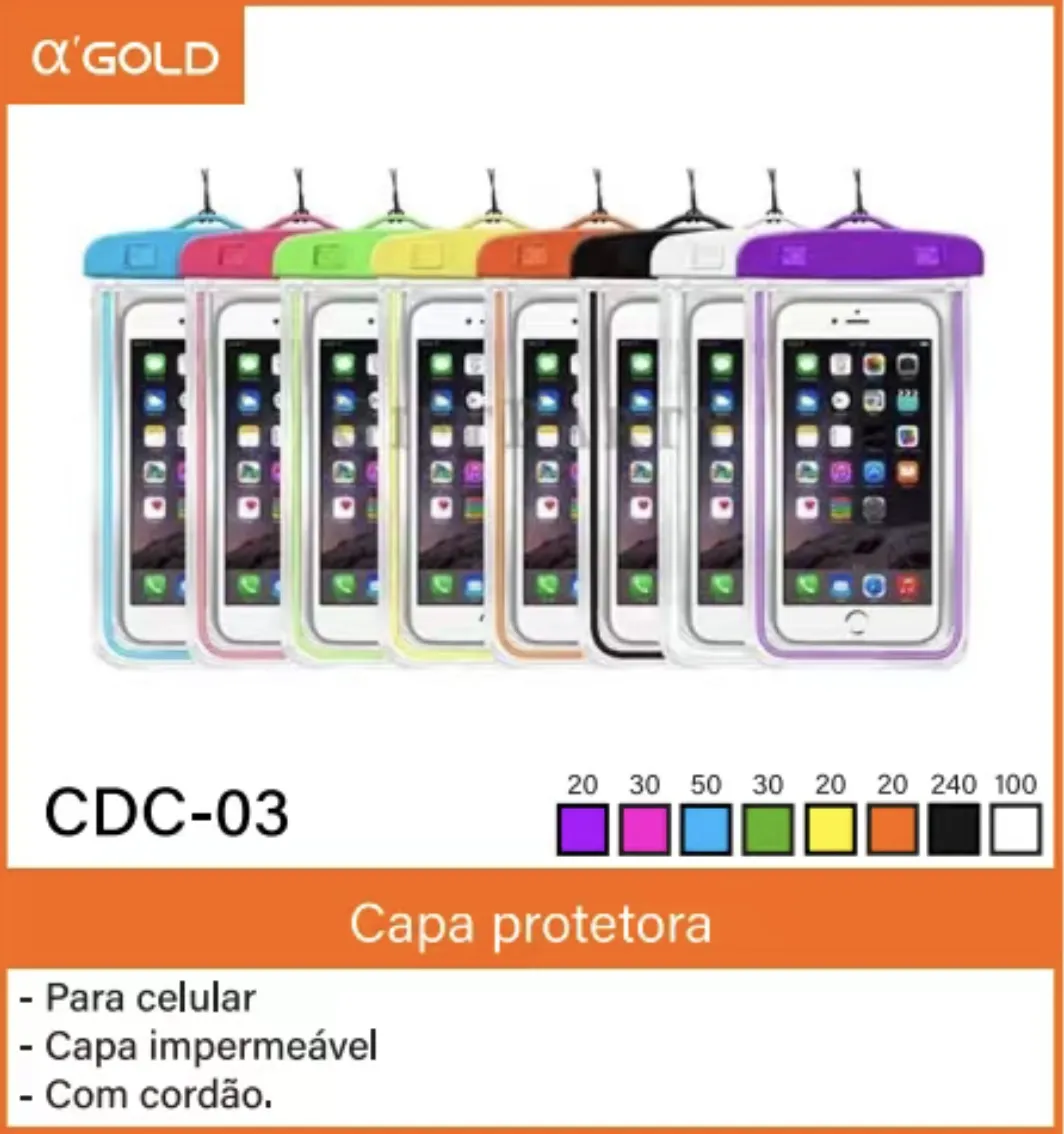 αGOLD 手机防水保护套 CDC-03,适用于多种手机,颜色丰富,带绳设计