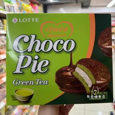 乐天巧克力派绿茶味