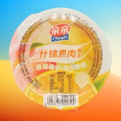 Gelatina de frutas sortidas