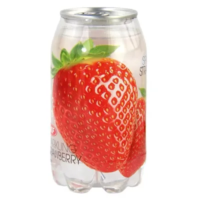 Água com gás sabor morango