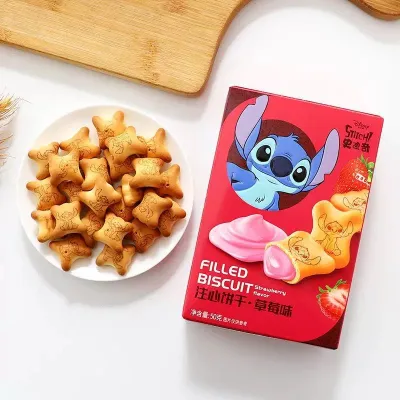 史迪奇注心饼干草莓味