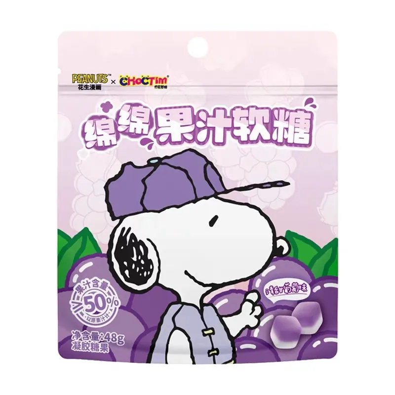 Bala de gelatina Snoopy sabor pêssego
