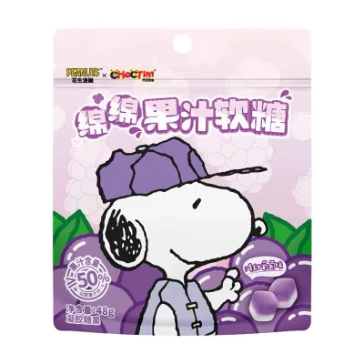 Bala de gelatina Snoopy sabor pêssego