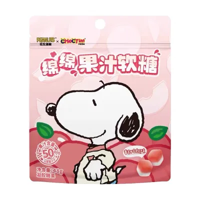 Bala de gelatina Snoopy sabor uva