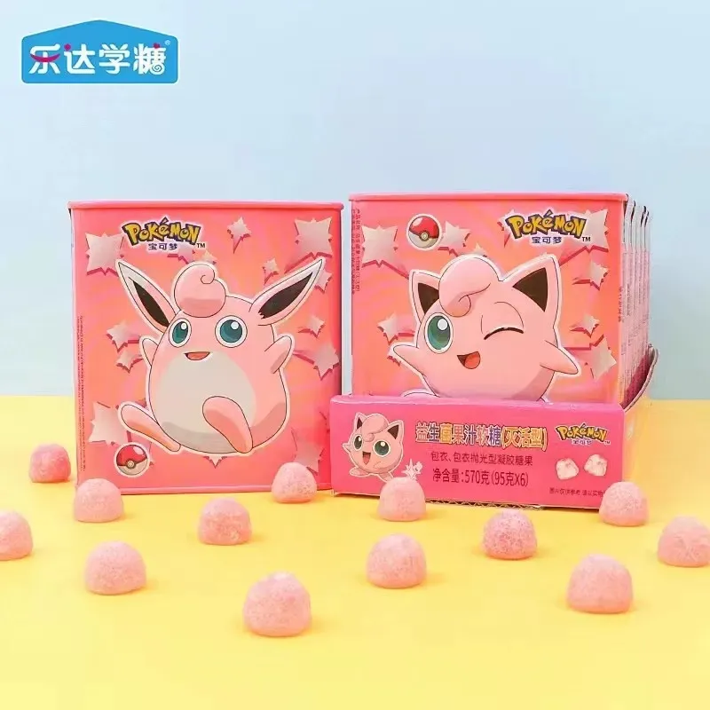 Poké mon Bala de goma sabor morango e pêssego