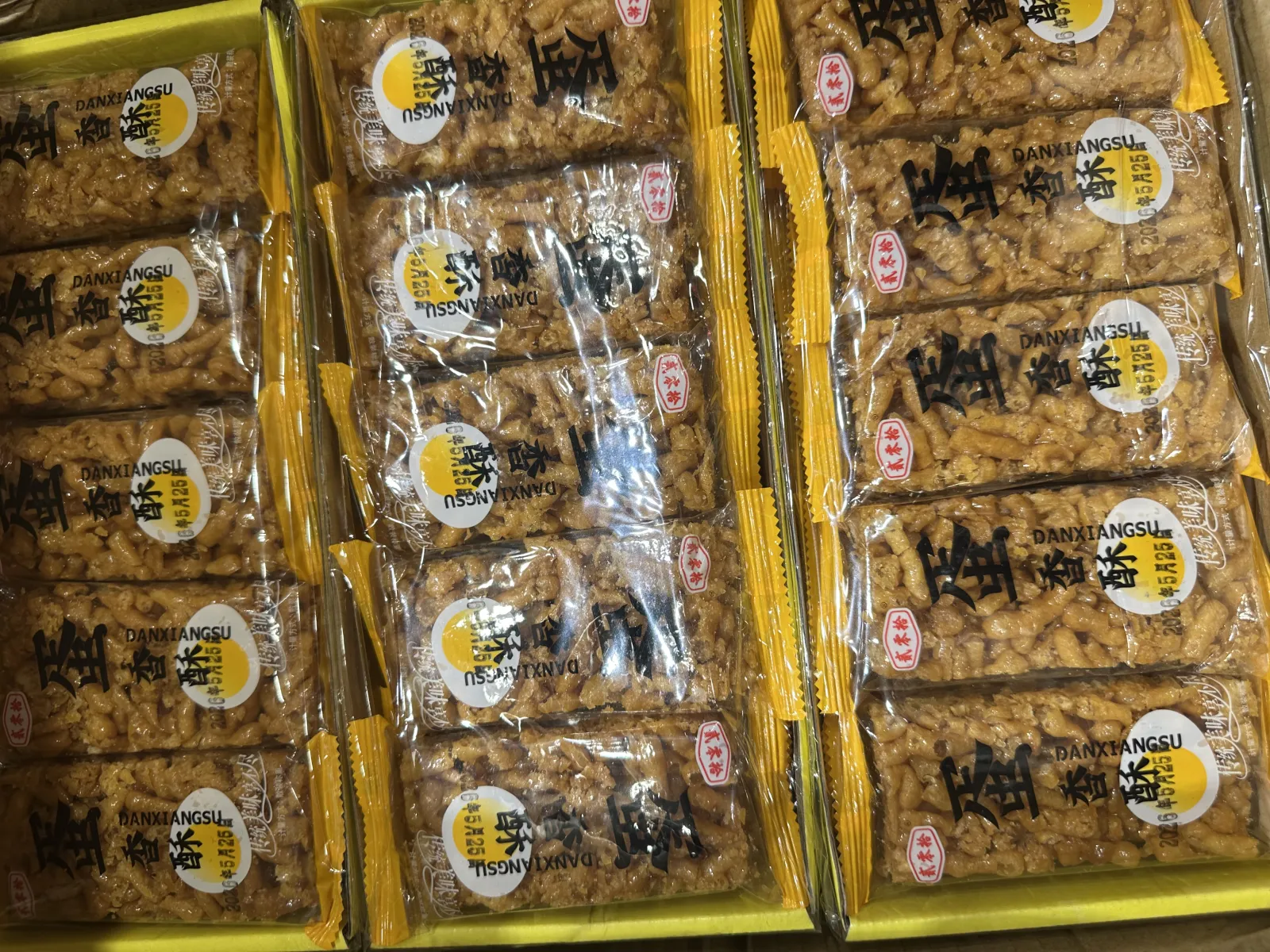 Biscoito crocante de ovo