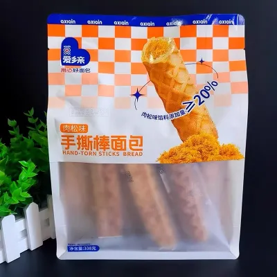 Pão com sabor de carne de porco desfiada
