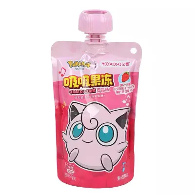 Poké mon suco de gelatina sabor morango