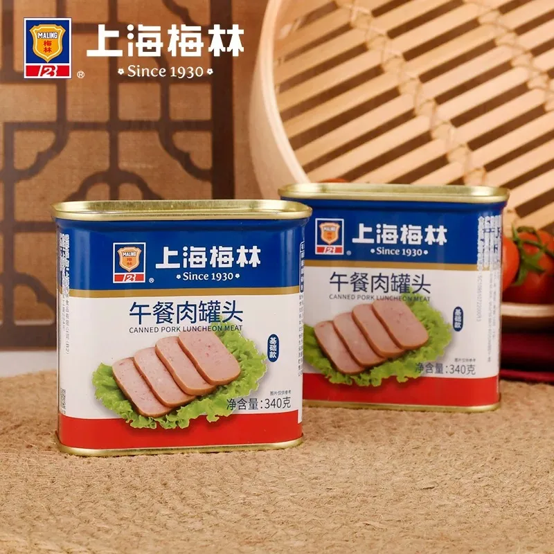 上海梅林午餐肉罐头340g