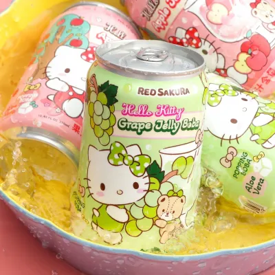 Sundoll Hello Kitty uva com aloe vera suco com pérolas