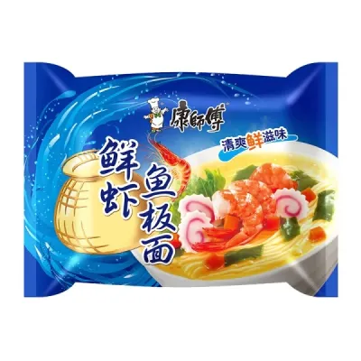 康师傅鲜虾鱼板面袋装