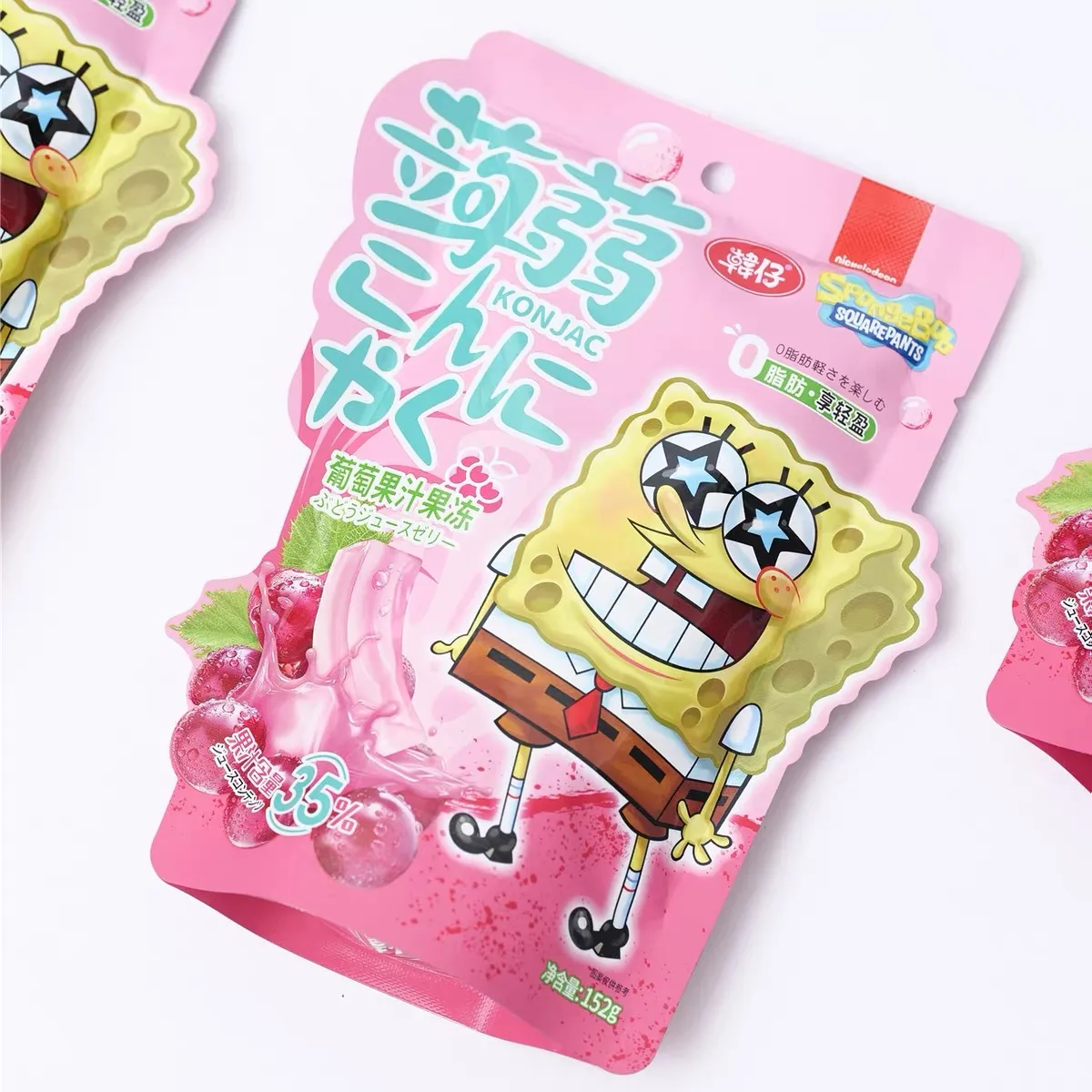 Bobs Esponja Gelatina de Konjac Uva