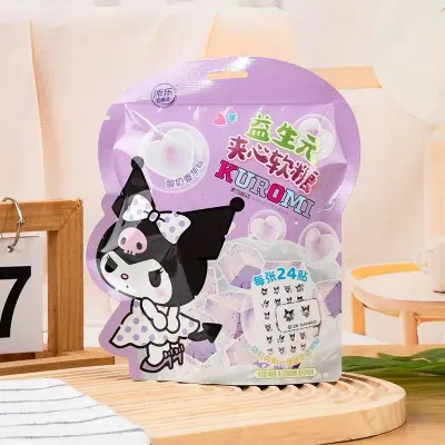 Bala macia recheada com probióticos Sanrio sabor iogurte e taro