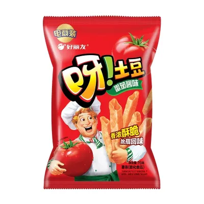 Salgadinho de batata sabor tomate