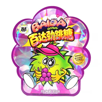 Bala estoura sabor de uva