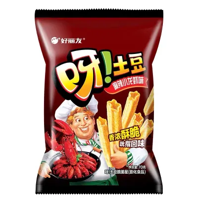 Snack de batata sabor lagostim picante