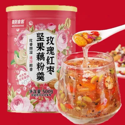 美粥食客玫瑰红枣坚果藕粉羹