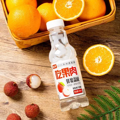 Suco de líchia com mel com sagu