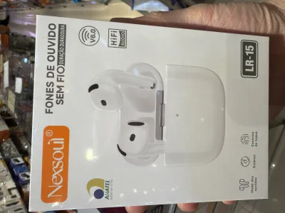Fones de ouvido sem fio Nexsoul LR-15, áudio HiFi, controle por toque, duração prolongada