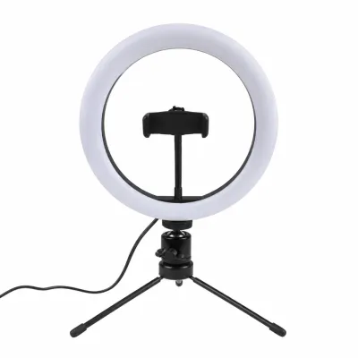 B-MAX 20CM LED环形灯，8英寸，迷你三脚架，适合手机拍摄
