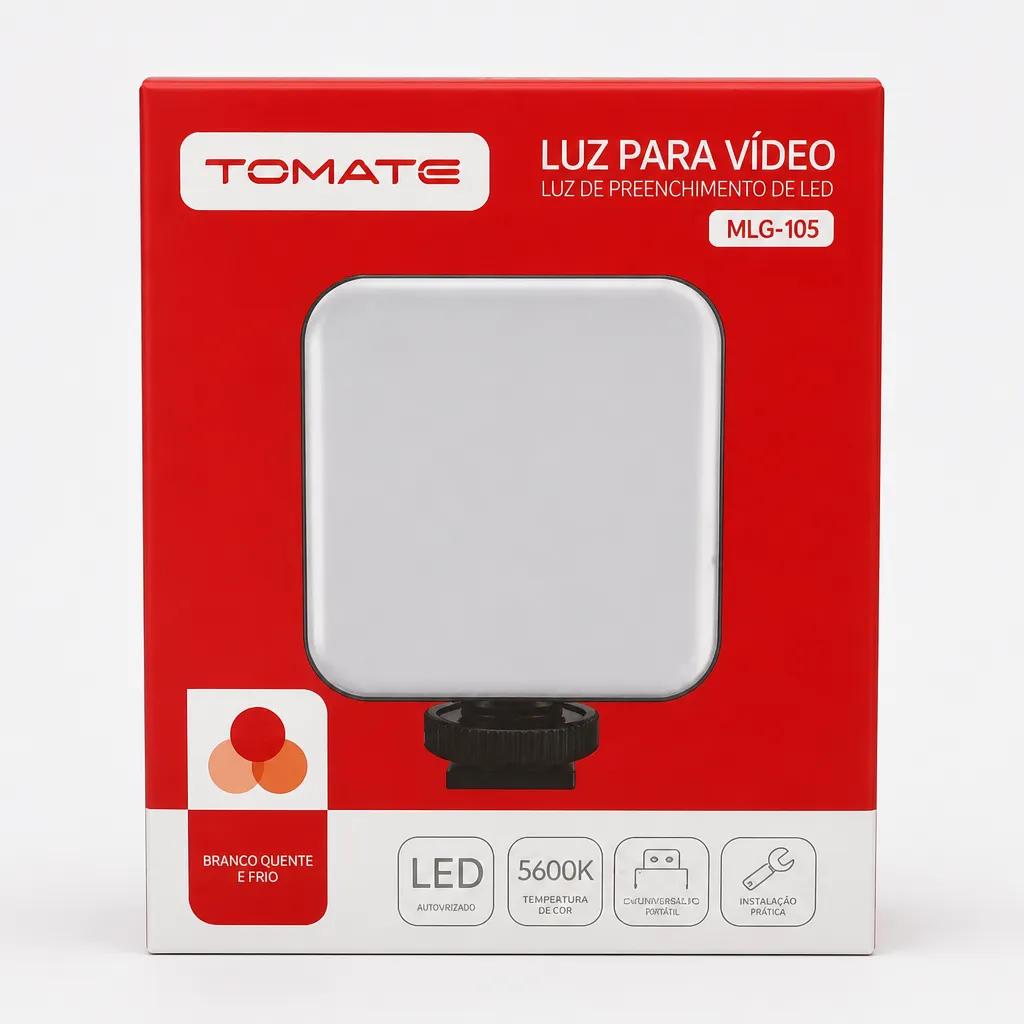 TOMATE LED视频灯 MLG-125,5600K,适用于摄影和直播