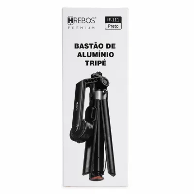 Tripé de Alumínio HREBOS IF-111 Preto