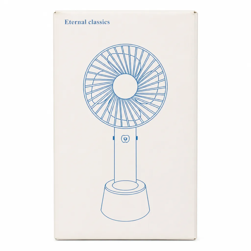 Ventilador portátil USB, design clássico, ideal para uso doméstico e ao ar livre