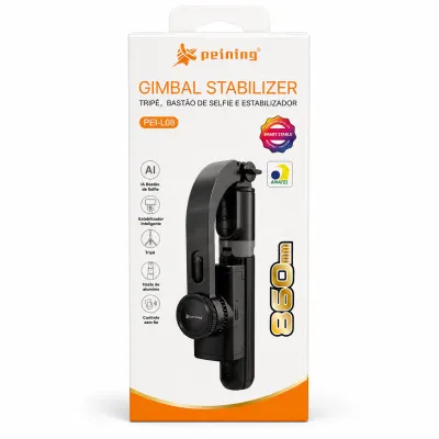Estabilizador Gimbal Peining 860mm Tripé de Selfie PEI-L08