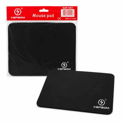 Tapete para mouse KAPBOM, preto, ideal para escritório e jogos, design antiderrapante e durável
