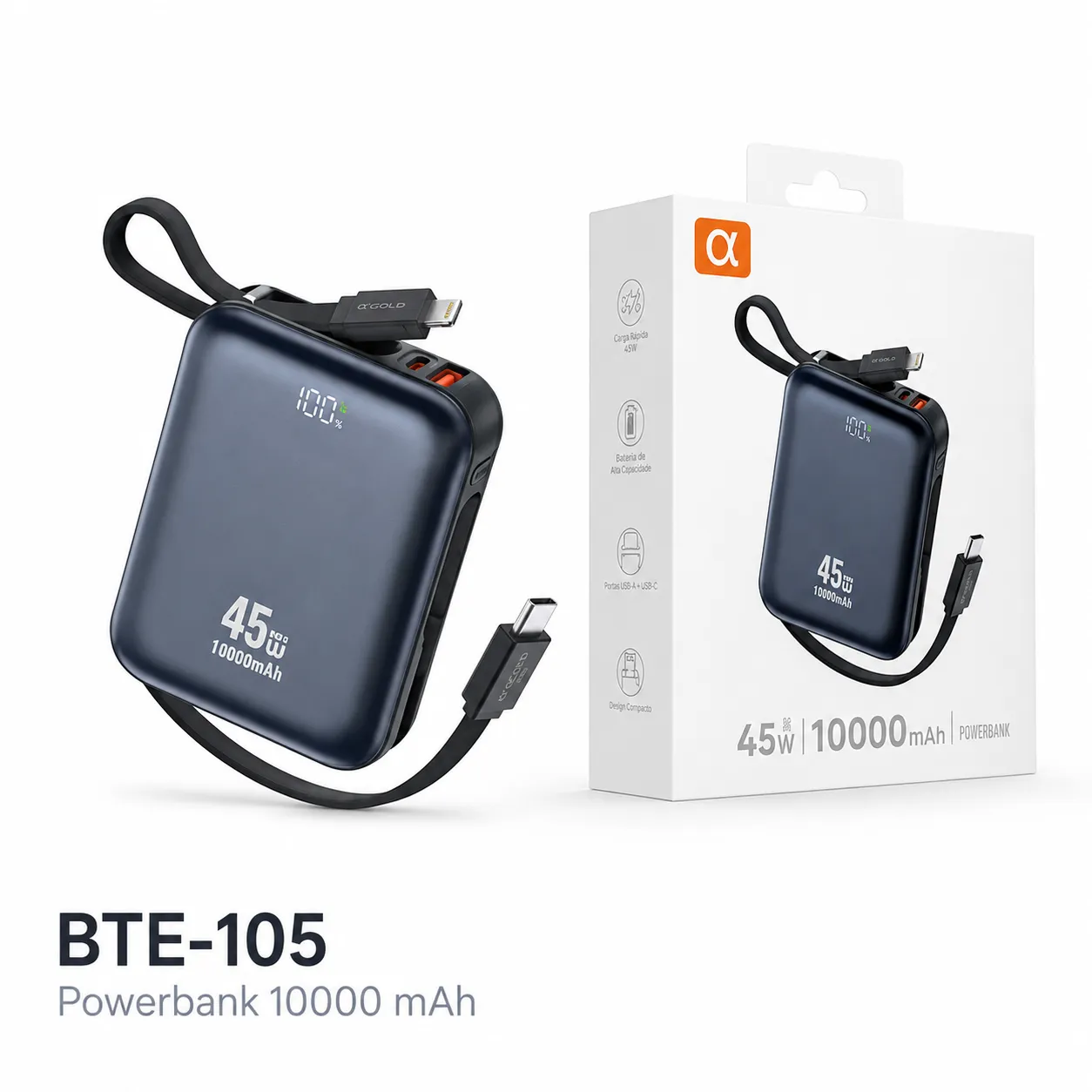 a Gold Power Bank BTE-105