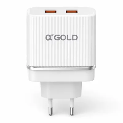 αGOLD 快速充电器 3.1A 双USB 适配器