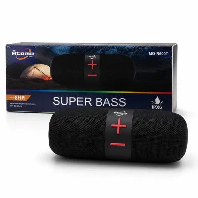 Caixa de som Bluetooth Atomo grave extra forte MO-R600T à prova d'água IPX6