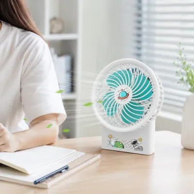 Ventilador portátil recarregável AL-F1903, design mini silencioso, ideal para viagens ao ar livre