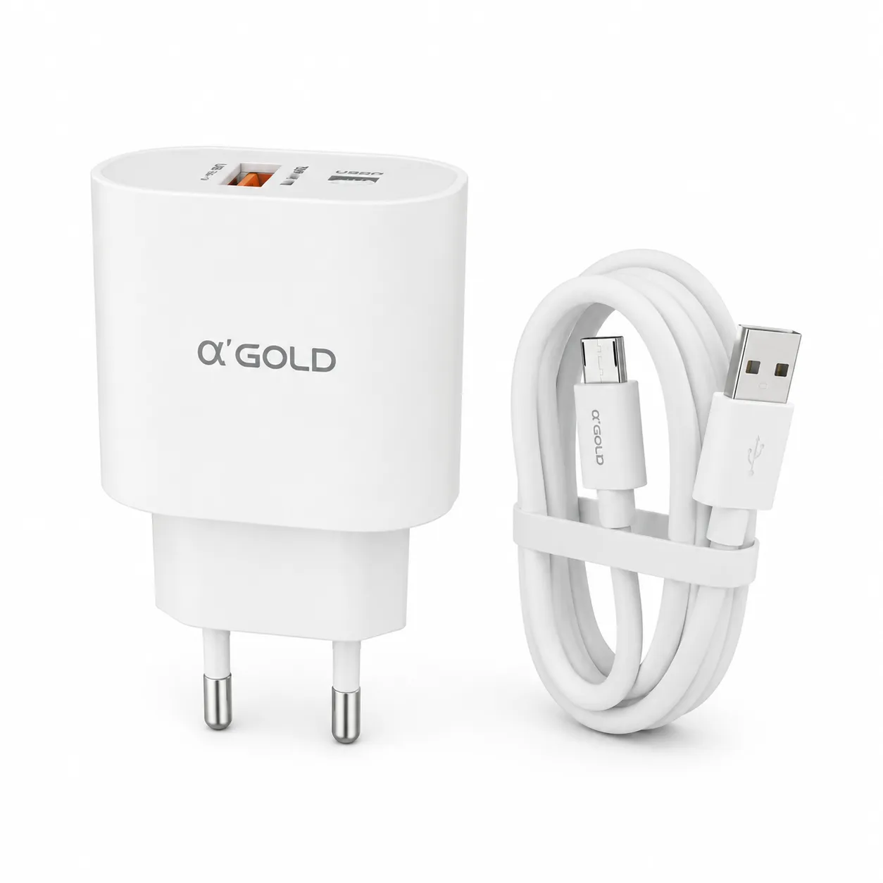 α品牌 65W GaN快充充电器 USB-C/USB-A 适配器