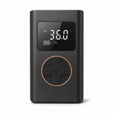 Bomba de ar portátil para pneus de carro CZK-5646, display digital, parada automática