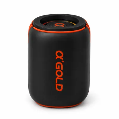 Caixa de som sem fio α GOLD SM-33, 15W, design à prova d'água, portátil, ideal para uso ao ar livre
