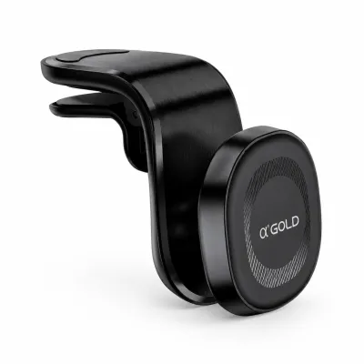 Suporte para celular SPC-69 α'GOLD PLUS para saída de ar, cor preta, design portátil