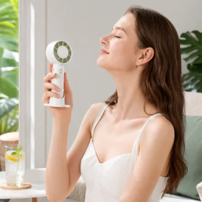 Ventilador portátil AL-2590, branco, ideal para uso doméstico e ao ar livre